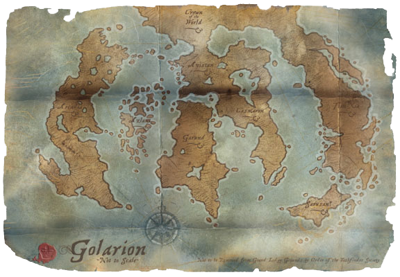 Golarion World Map